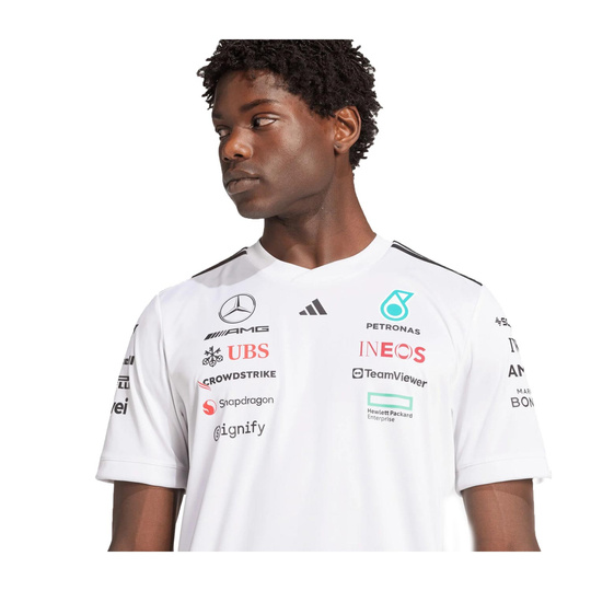 Camiseta para hombre Team Mercedes AMG F1 2025 blanco