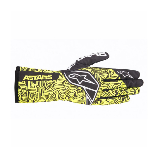Alpinestars TECH-1 K Race V2 Vertical Racing Gloves Yellow