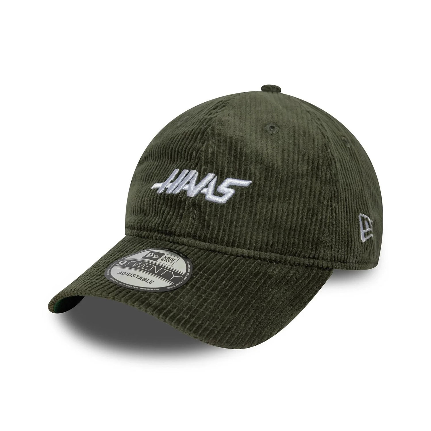 2025 Haas F1 Mens Cord baseball cap green