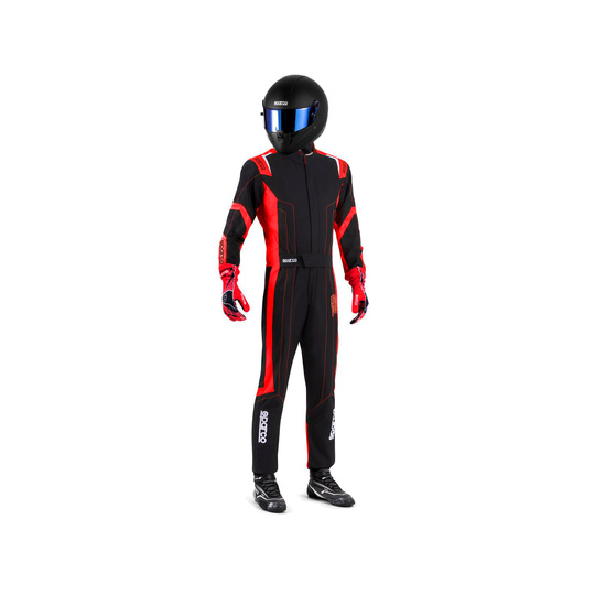 Sparco Italy THUNDER Karting Suit Black/Red (FIA)