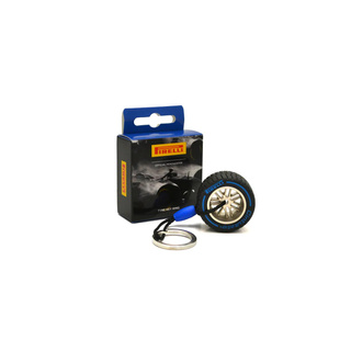 Pirelli Italy Tyre Keyring blue