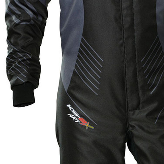 Mono de karting infantil OMP KS-2X Art negro/amarillo (FIA)