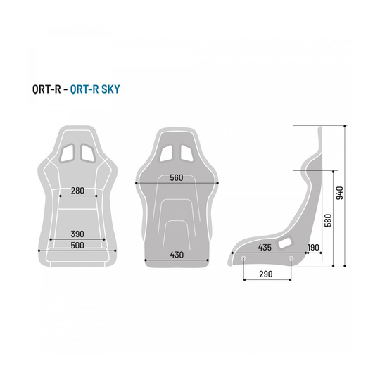 Sparco Italy QRT - R MY 19 Rally Car Seat (FIA homologation)