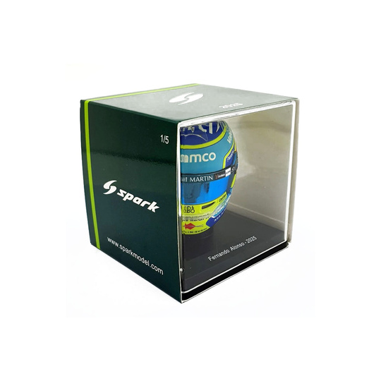 Casque miniature Aston Martin F1 Fernando Alonso 1:5