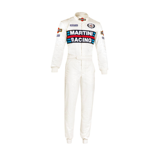 Combinaison Sparco Competition Martini Racing blanche (FIA)