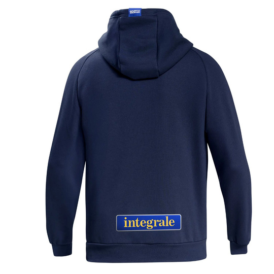 Sweat à capuche Sparco Lancia HF Delta Integrale marine/blanc