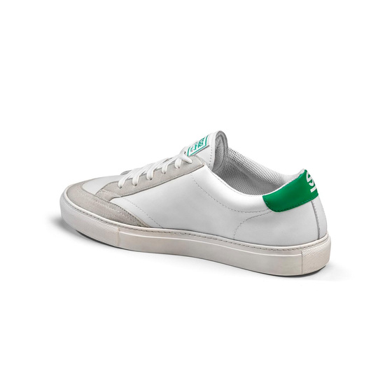 Chaussures Sparco S-Time blanches/vertes