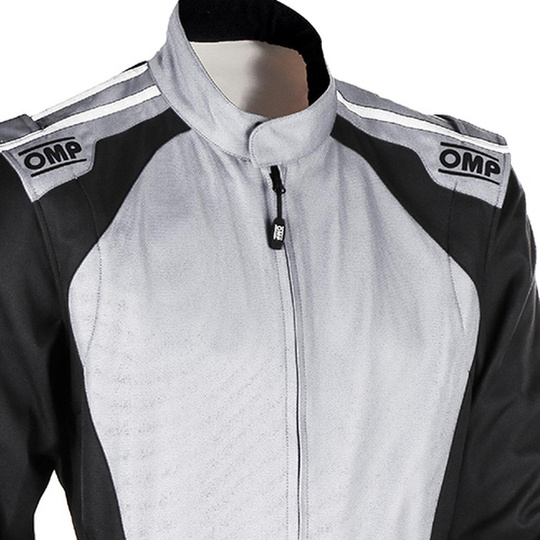 Mono de karting infantil OMP KS-3X negro/gris (FIA)