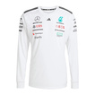T-shirt à manches longues Team Mercedes AMG F1 blanc