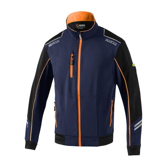 Chaqueta Sparco Tech azul marino/naranja