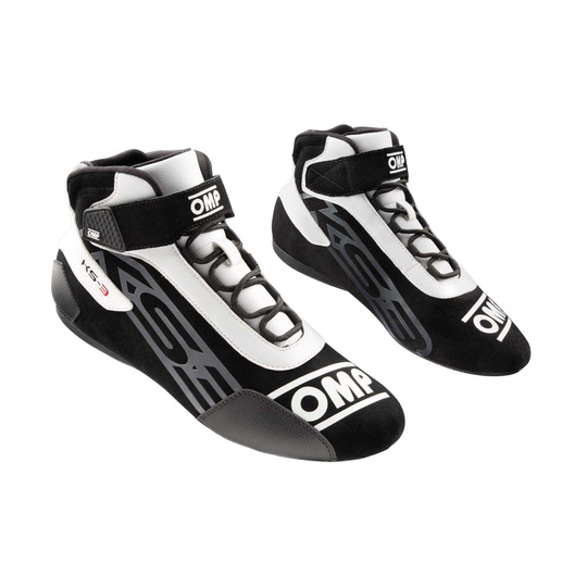 OMP KS-3 MY21 Racing Shoes Black/White