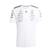 Camiseta para hombre Team Mercedes AMG F1 2025 blanco