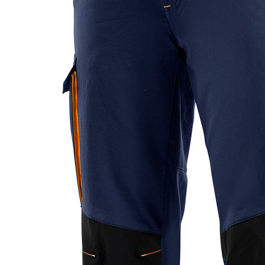 Sparco Tech Trousers Navy Blue/Orange