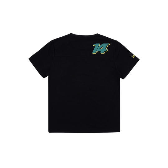  Aston Martin UK F1 Mens Alonso Kimoa T-shirt black