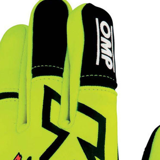 OMP KS-4 MY23 Racing Gloves Yellow