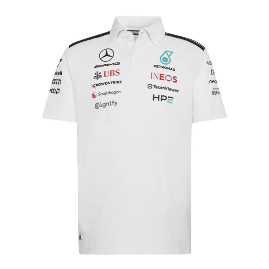 2026 Mercedes AMG F1 Team Polo Shirt White