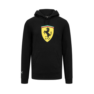 2024 Ferrari F1 Men's Hoodie Shield Black Sweatshirt