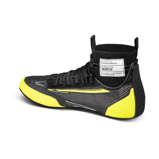 Botas Sparco Superleggera MY23 negras/amarillas (FIA)