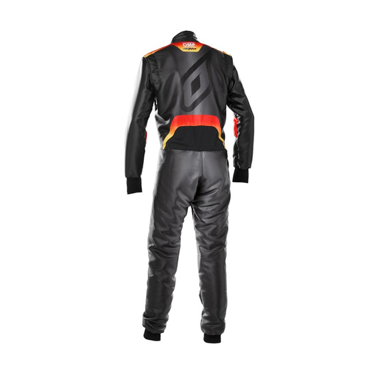 OMP KS-X Art Karting Suit Black/Red (FIA)