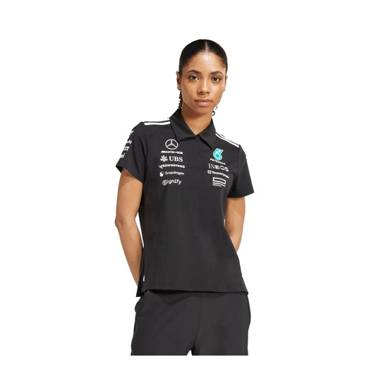 2025 Mercedes AMG Petronas F1 Ladies Team Polo shirt black