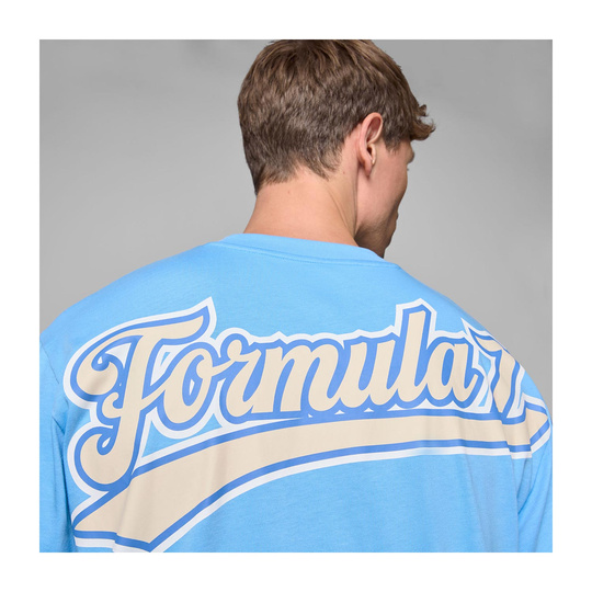 2025 Formula 1 Puma Men's Heritage Logo Blue T-shirt