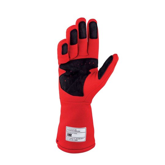 Gants OMP Dijon MY21 rouges (FIA)