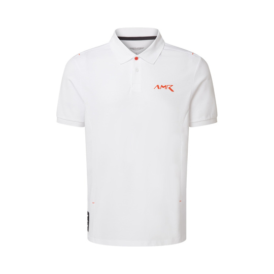 2026 Aston Martin Racing AMR Logo Polo Shirt White