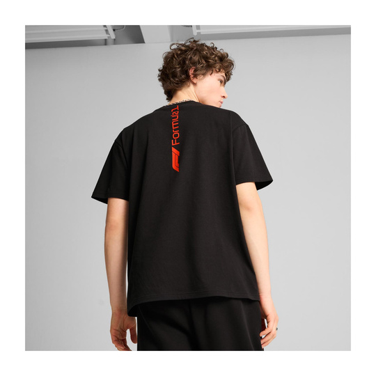 2025 Formula 1 Puma Men's Essential Relaxed Logo Black T-shirt