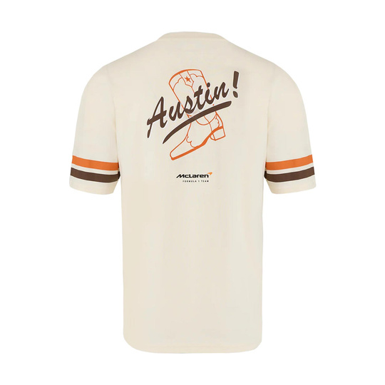 2025 McLaren F1 Mens Austin GP Edition T-Shirt beige