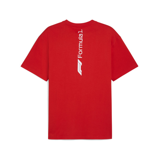 2025 Formula 1 Puma Men's Essential Relaxed Logo Red T-shirt