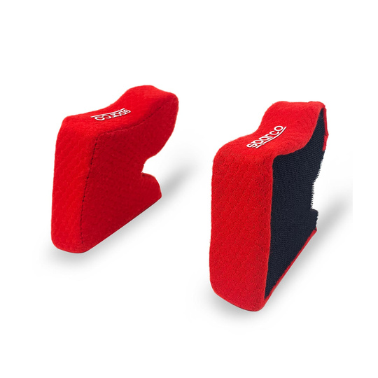 Sparco Italy cheek pads for full face helmets red