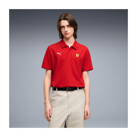 2026 Scuderia Ferrari F1 Logo Polo Shirt Red