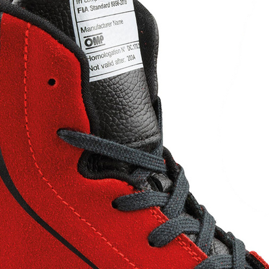OMP Tecnica MY25 Racing Shoes Black/Red (FIA)