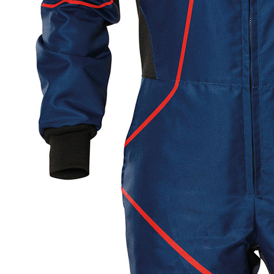 Mono de karting infantil OMP KS-3X Art azul marino/rojo (FIA)