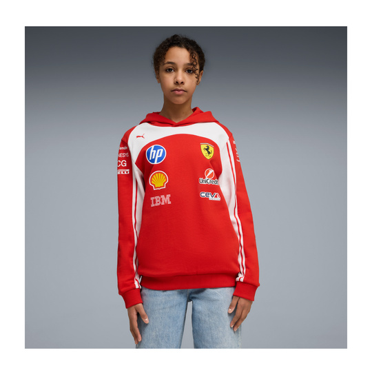 Sweat à capuche enfant Team Scuderia Ferrari F1 2026