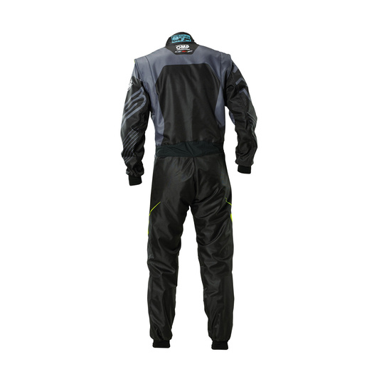 Mono de karting infantil OMP KS-2X Art negro/amarillo (FIA)