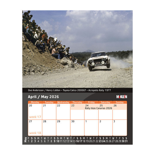 Calendario de escritorio McKlein 2026 "History meets the Present"