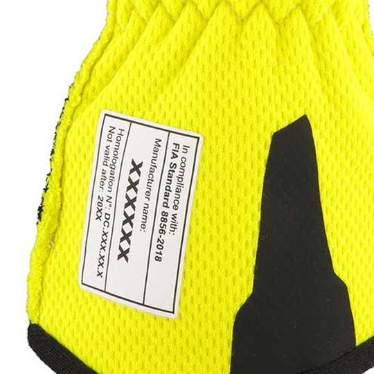Gants OMP One EVO X MY24 jaunes (FIA)