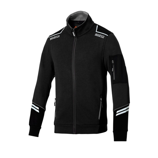 Sparco Tech Zip Sweatshirt Black/Grey