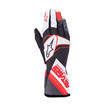 Alpinestars TECH-1 K Race V2 Graph Racing Gloves White/Red