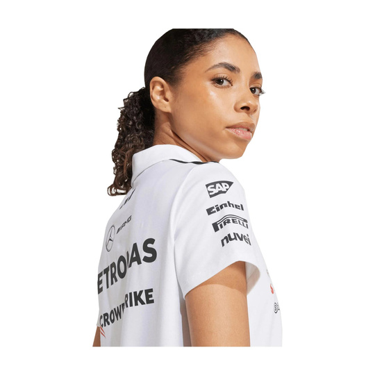 Mercedes AMG F1 Women's Team Polo Shirt White