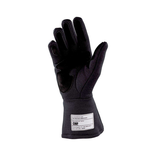 OMP Italy DIJON MY21 Racing Gloves Black (FIA homologation)