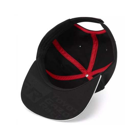 Toyota Gazoo Mens Logo Flat Brim Cap Black