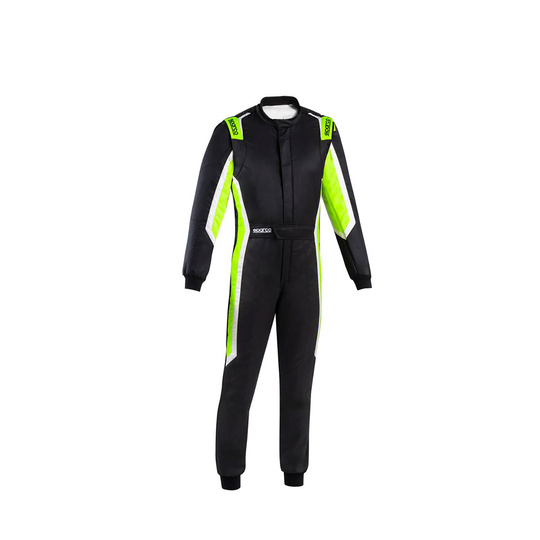 Sparco Sprint Pro MY25 Race Suit Black/Green (FIA)