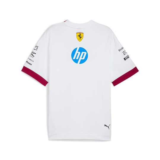 T-shirt Team Scuderia Ferrari F1 Drivers Oversized blanc