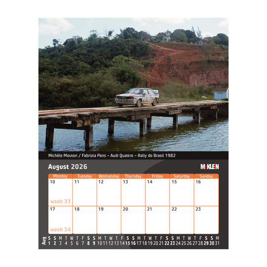 Calendrier de bureau McKlein 2026 "History meets the Present"
