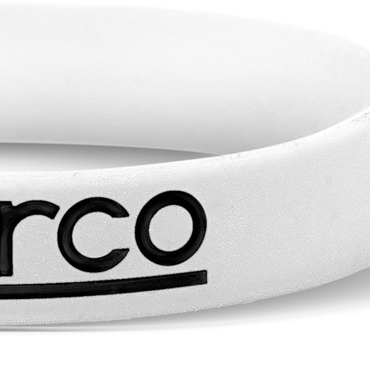 Bracelet Sparco LOGO blanc