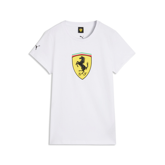2026 Scuderia Ferrari F1 Women's Large Logo T-Shirt White