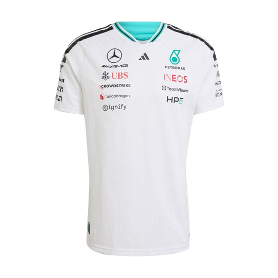 Camiseta Mercedes AMG F1 Authentic Team 2026 blanco