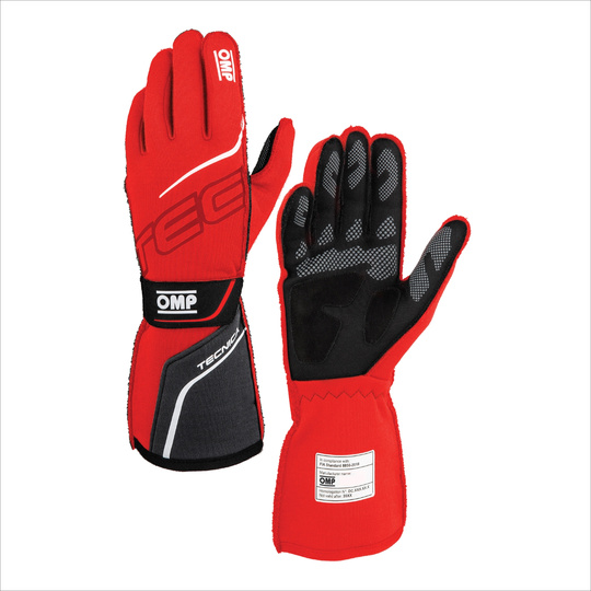 OMP Italy TECNICA Racing Gloves Red (FIA)